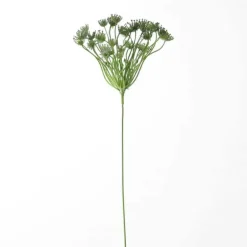 Künstliche Dillblüte | Blau-Grün-Weiß | 50cm