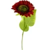 Künstliche Sonnenblume | Bordeauxrot | 50cm