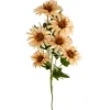 Künstliche Sonnenblume | Lachs | 80cm