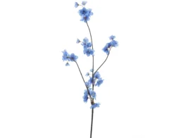Künstlicher Kirschblütenzweig | Blau | 85 cm