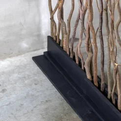 Korkenzieherweide-Raumteiler Axel | Mit schwarzem Fuß | H165cm