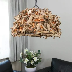 Kugelleuchte Wood 75 cm