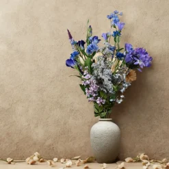 Kunstblumenstrauß Himmelblau | 80 cm