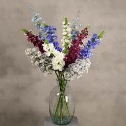 Kunstblumenstrauß Rittersporn | 80 cm