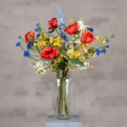 Kunstblumenstrauß Wildblumen | 80 cm