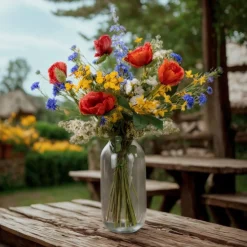 Kunstblumenstrauß Wildblumen | 80 cm