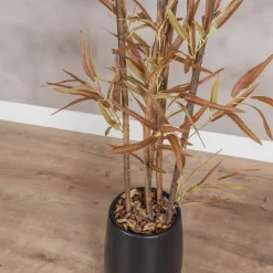 Kunstpflanze Eucalyptus | Rot/Grün | 160cm(mit Topf)