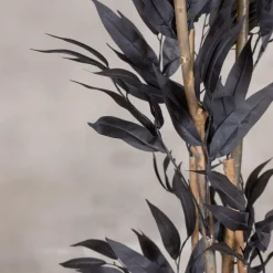 Kunstpflanze Mango | Schwarz | 120cm