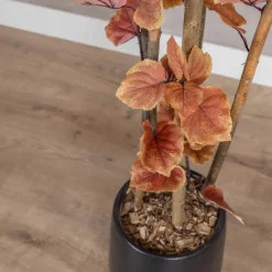 Kunstpflanze Winter-Linde | Rot | Mit Topf | 160cm