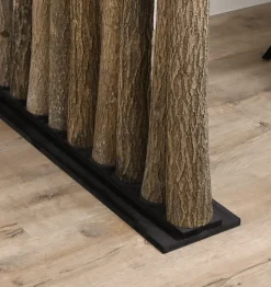 Linden-Raumteiler Vita | Mit schwarzem Fuß | H140cm