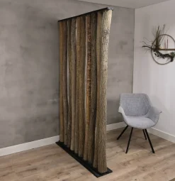 Linden-Raumteiler Vita | Mit schwarzen Fuß | H200cm