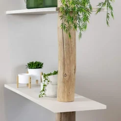 Raumteiler-Regal Alrik | Weiße Böden | 250 cm