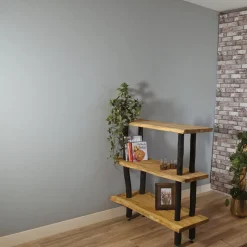 Raumteiler-Regal Odin | Old Natural/Schwarz | 115 cm