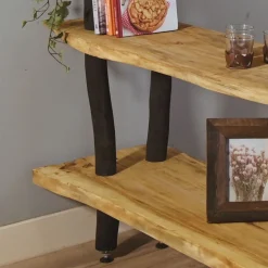 Raumteiler-Regal Odin | Old Natural/Schwarz | 115 cm