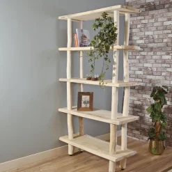 Raumteiler-Regal Odin | Old Natural/Schwarz | 205 cm