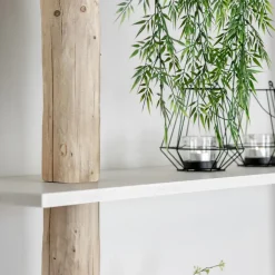 Stellen Sie Ihr Baumstamm-Wandregal Cedric selbst zusammen | 250 cm