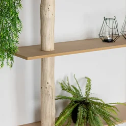 Stellen Sie Ihr Baumstamm-Wandregal Cedric selbst zusammen | 250 cm