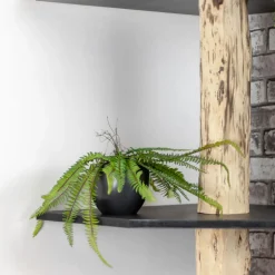 Stellen Sie Ihr Baumstamm-Eckregal Tarik selbst zusammen | 250 cm