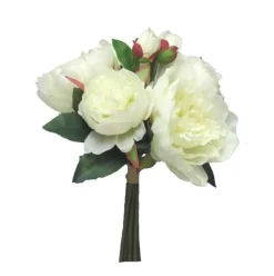 Strauß mit Pfingstrosen | Weiß | 30cm