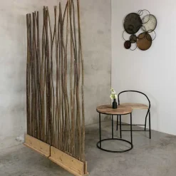 Weiden-Raumteiler Iben | Mit Naturbelassenem Fuß | H165cm