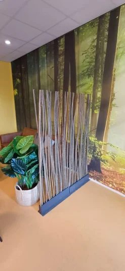 Weiden-Raumteiler Sverre | Mit schwarzem Fuß | H165cm