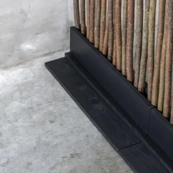 Weiden-Raumteiler Sverre | Mit schwarzem Fuß | H165cm