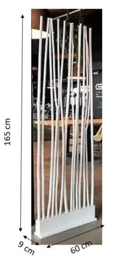 Weiden-Raumteiler Tavi | Weiß | H165cm